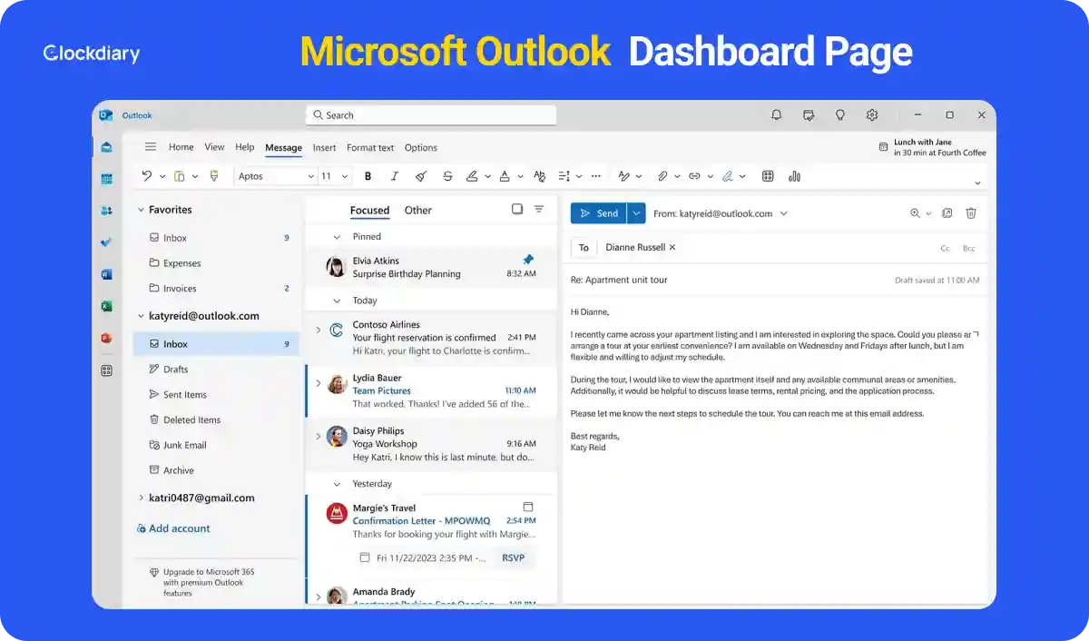 Microsoft Outlook , one of the best AI Productivity Tools