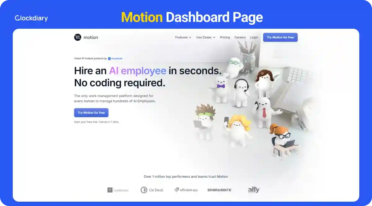 Motion Dashboard Page