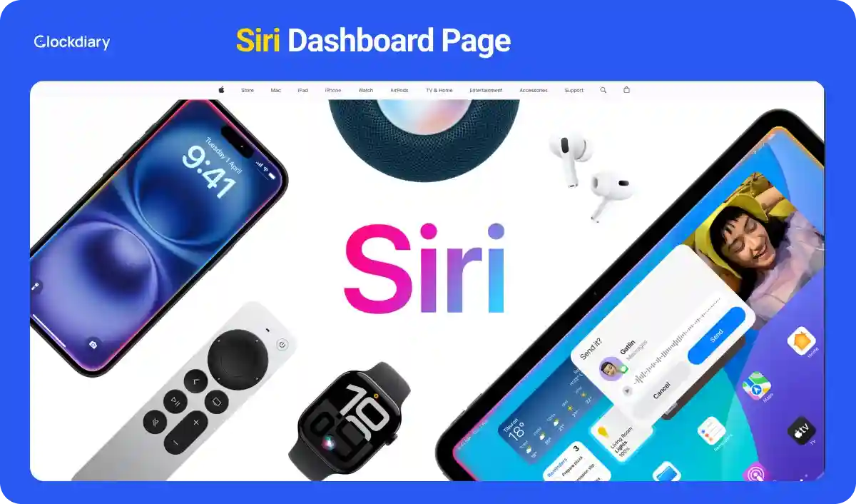 Siri Dashboard Page
