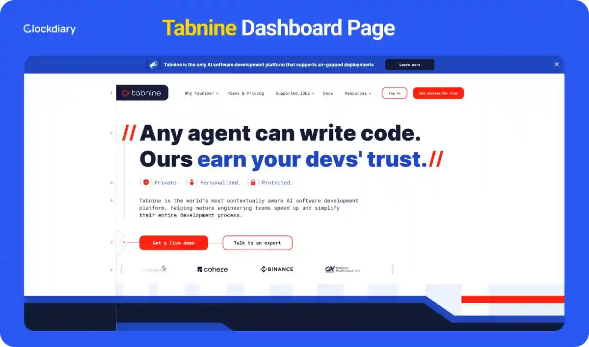 Tabnine, one of the best AI productivity tools
