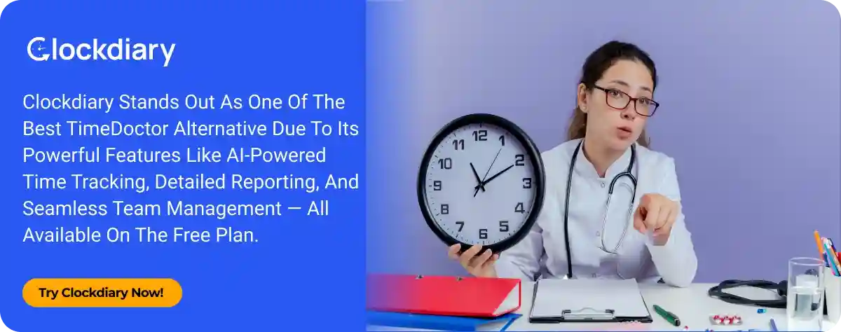 Clockdiary CTA Image on The Best Time Doctor Alternative