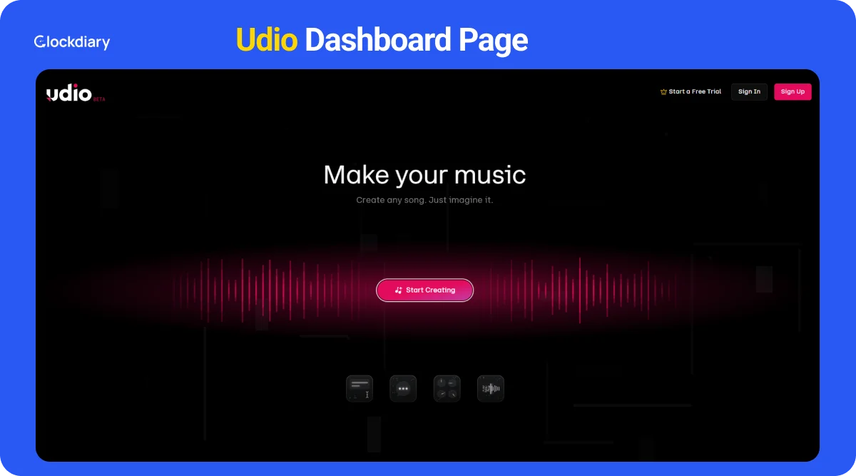 Udio , one of the best AI Productivity Tools