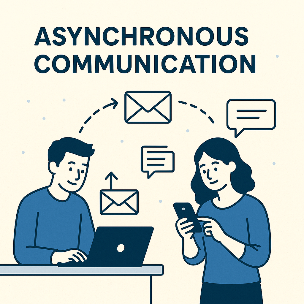 give me a feature image on the Asynchronous Communication for my blog