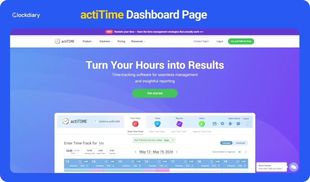 actiTIME time management