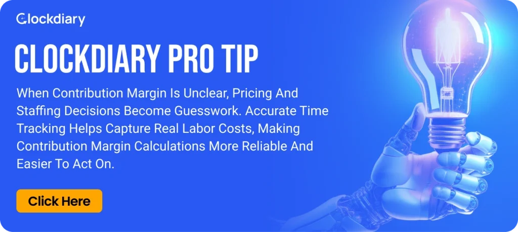 Clockdiary pro tip showing how accurate time tracking improves performance reviews and work visibility
