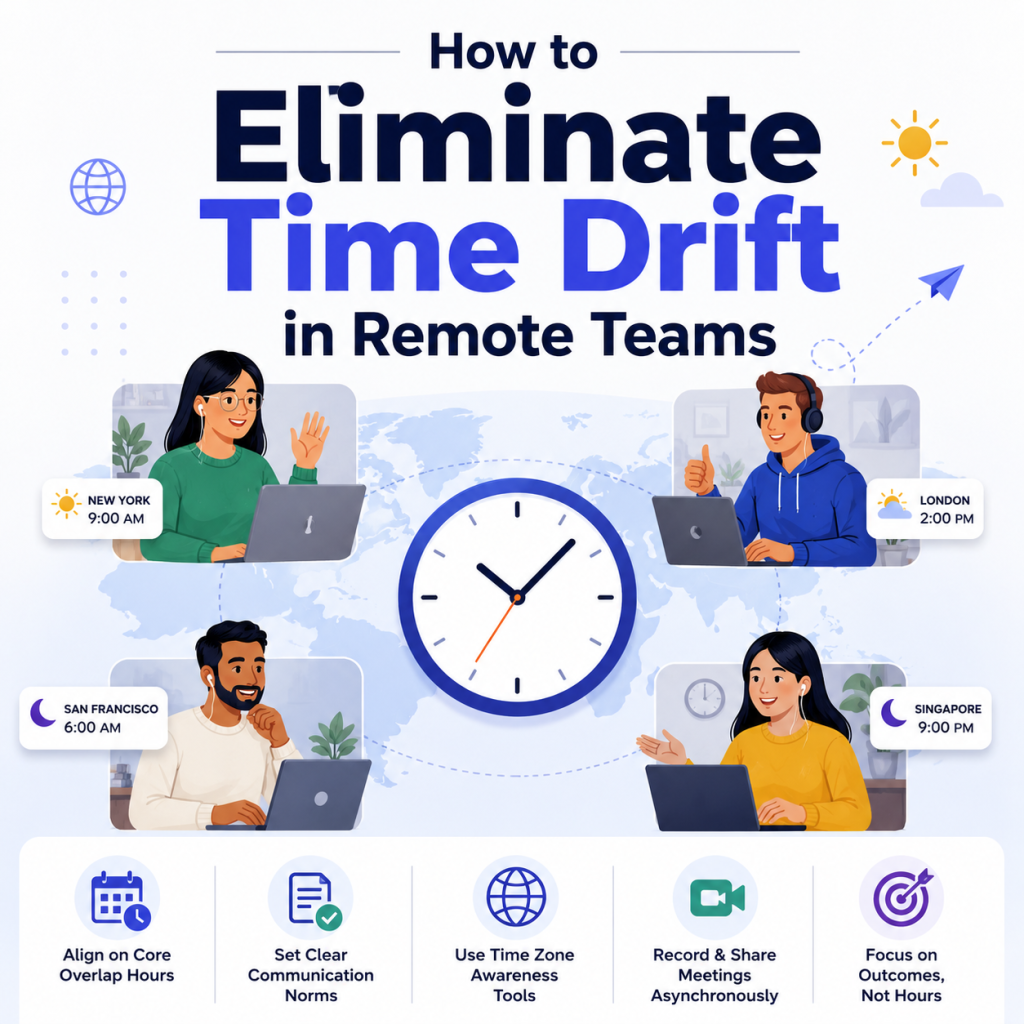 how to eliminate time drift in remote teams